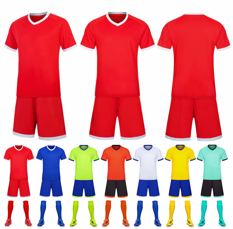 Conjunto de jogos de treinamento de uniformes de futebol com impressão de logotipo personalizado por atacado Soccer Jersrys